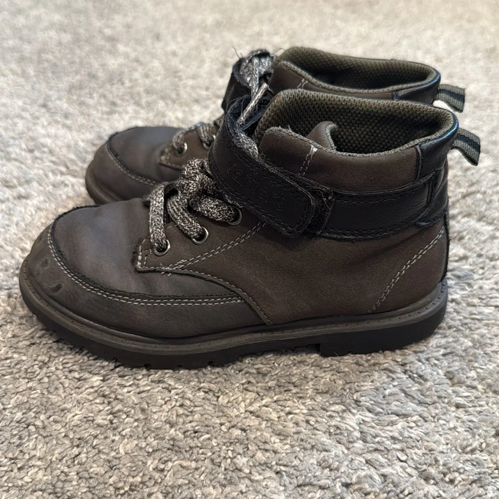 Carters | Lace Up Work Boots for Little Boys